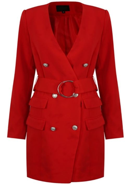 ONKABETSE RING DOUBLE BREASTED COAT